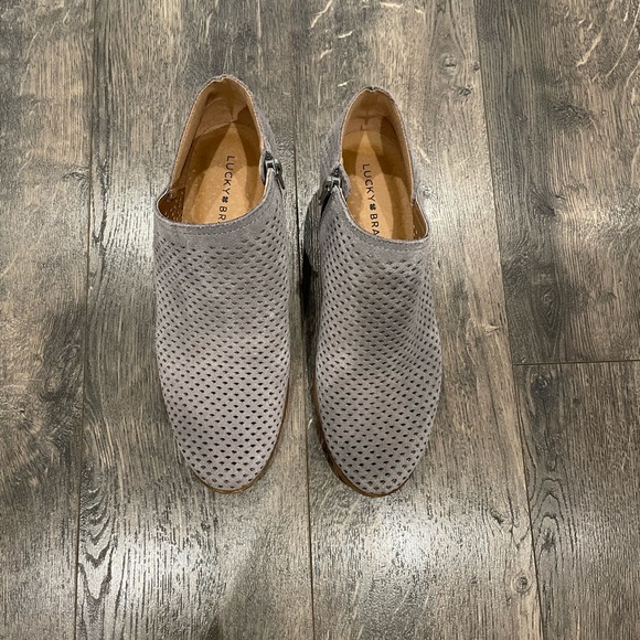 Lucky Brand Gray Suede Booties - Picture 5 of 6